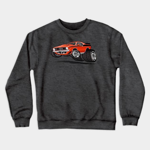 72 Hemi Cuda Crewneck Sweatshirt by Goin Ape Studios